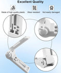 RV Refrigerator Freezer Compartment Door Hinge Replacement For RM6270 RM6271 RM6275 RM8461 And 2412125011 Easy Close Seal Tight Door Closure Durable Camper Refrigerator Part shown in multiple angles, highlighting plastic material and durability features.