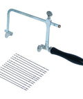 Pro Grade Jewelers Saw Frame Kit With 12 Blades For Small Jewelry Projects Adjustable Frame Cutting Tools For Metal Plastic