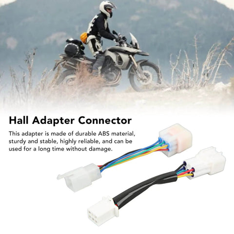 Two Pack Dope Electric Motorcycle Controller Connector Set Waterproof IP67 Hall Sensor Adapter For Electric Bikes, Scooters, And Motorcycles, 165mm Cable Length, Compact 25x25mm Male And Female Heads
