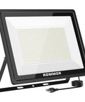 Beast Mode 500W LED Outdoor Flood Light With 50,000 Lumens, UL Listed, IP66 Waterproof Security Floodlight, plug included