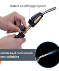 Pro Grade Propane Torch Hose Kit With 3.6 Foot Hose, MAP Gas Torch Kit With Trigger Start And Adjustable Heat Up To 3600F
