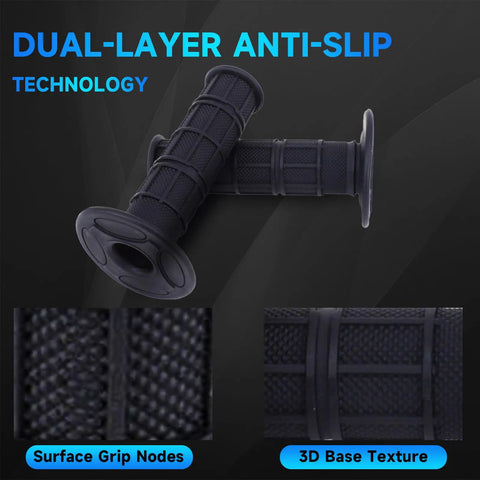 Universal Rubber Dirt Bike Handlebar Grips Seven Eighths Inch For Sur Ron LBX Talaria Sting MX3 MX4 MX5 Talaria X3 XXX E Ride Pro SR S SS Ventus One Fits Two Point Zero Three Point Zero Electric Dirt Bikes