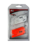 36 Pack White And Neon Orange Arrow Vanes For Broadhead Crossbow And 3D Archery Universal Vane Set With Lift And Steerage