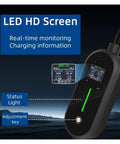 Hella Portable Ev Charger Type 2 7Kw 3.5Kw 16A To 32A Evese Road Trip Ready Electric Vehicle Supply Equipment with LED HD Screen.