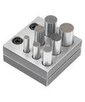 Heavy Duty Carbon Steel Disc Cutter Set For Jewelry Making Including Six Cutting Punches In 6mm 8mm 10mm 11mm 12mm And 14mm Display