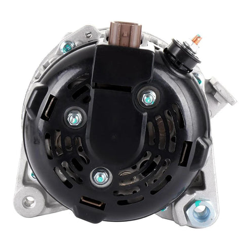 Rear view of High Output Drop In Alternator For Toyota Camry Highlander Solara And Scion tC 2.4L 100A Replacement For 2004 2006 Camry 2004 2007 Highlander 2004 2008 Solara 2005 2010 Scion tC 12V 2362cc Replaces 11034
