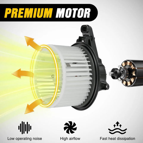 Ford And Lincoln HVAC Blower Motor With Fan Replacement For F 150 2009 2014 Expedition 2009 Through 2017 Navigator 2009