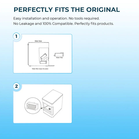 Installation diagram for Opal Nugget Ice Maker Filter Replacement 3 Pack For Profile Opal Ice Maker Easy Install And Budget Friendly
