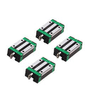 Four bearing blocks from HGR20 500mm Linear Guide Rail Kit With Four Bearing Blocks For Do It Yourself CNC Routers Lathes And Mills