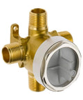 3 Or 6 Function Shower Diverter Valve Kit Beefy Brass Construction Rough-In For Shower Trim Systems, Durable Forged Brass Body Tested