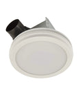 Energy Star Bath Exhaust Fan 80 CFM Quiet 0.8 Sones White AER80LWH Model showing LED light and exhaust duct
