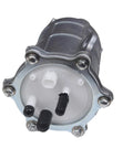 Close-up of Fuel Pump Replacement For Honda ATV Rancher 420 Foreman 500 TRX420 TRX500 TRX700XX 2007 2008 2009 2010 2011 2012 2013 2014 Replaces 16700 HP5 602 High Quality Fitment showing metal casing and connectors.