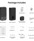 Smart Door Lock With WiFi And Bluetooth Gateway, No Keys Needed Keyless Entry With Code, Fingerprint And Keypad Deadbolt parts