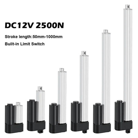 Heavy Duty DC 24V Linear Actuator With 2500N Thrust For Industrial Automation, Smooth Quiet Motion, Pro Grade Electric Actuator For Lifts, Tables, Machinery And Robotics, 50-1000mm stroke
