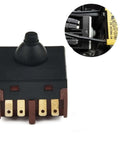 Push Button Switch Replacement For 100mm Angle Grinder 4 Inch Grinder Part Durable Black Accessory Ideal For Polisher And Grinder Maintenance No Fuss Replacement 2.5 X 2.5 Cm Size