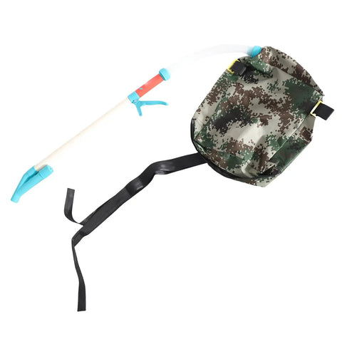 Backpack Style Fertilizer Spreader For Lawn And Garden Manual Handheld Broadcast Spreader Portable with adjustable strap