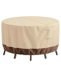 Heavy Duty 600D Oxford Waterproof Outdoor Patio Furniture Cover With Padded Handles For Tables And Chairs Windproof UV Resistant