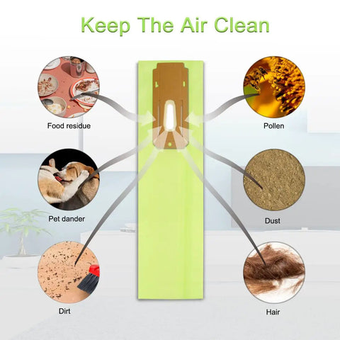 Image showing Heavy Duty Replacement Vacuum Bags Kit for Upright Vacuums, highlighting features like trapping pollen, dust, and pet dander.