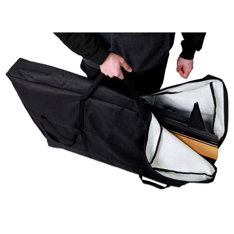 Person holding Front Door Storage Bags For Ford Bronco 2021 And Up Front Doors Only 1 Pair Beefed Up Heavy Duty Fabric Pouches