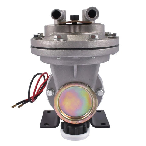 Smooth Operator Heavy Duty 12 Volt Electric Vacuum Pump Kit For Gmc Chevy Ford Brake Booster Oem 28146 front view with mounting hardware.