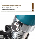 Pressure relief valve switch on Hydraulic Puller Kit With 2-Jaw And 3-Jaw Heavy-Duty Splitter Tool, Delivers 5-50 Ton Capacity