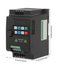 Plug-And-Play High-Performance Variable Frequency Drive 0.75kW 1.5kW 2.2kW VFD with Vector Control Inverter for CNC Spindle