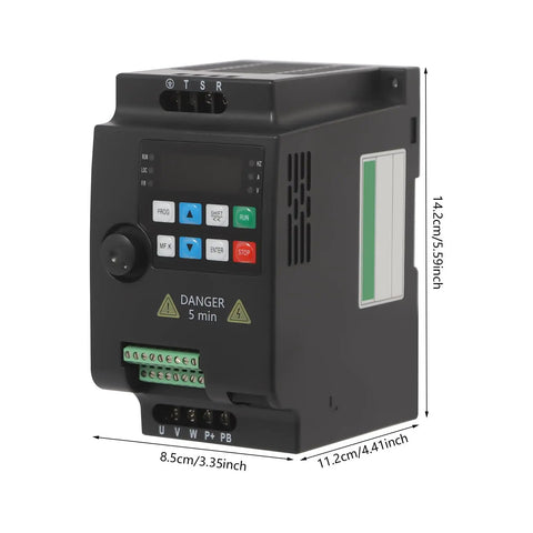 Plug-And-Play High-Performance Variable Frequency Drive 0.75kW 1.5kW 2.2kW VFD with Vector Control Inverter for CNC Spindle