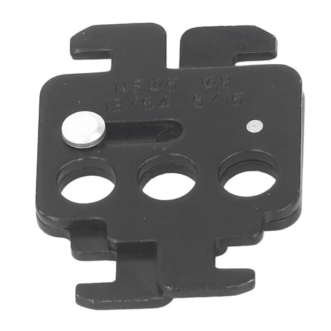 Snap On Circuit Breaker Lockout Device A4 Steel Three Hole Design for easy and quick setup on industrial equipment.