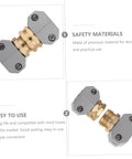 Super Heavy Duty 3 Pack Garden Hose Connector Repair Kit Built From Rock Solid Aluminum Alloy To Stop Leaks Cold And Handle Massive Pressure On Any Yard, Faucet, Or Spray Rig Like A Total Boss For Those Tough Outdoor Chores. gray aluminum hose connector repair kit, 3 pack