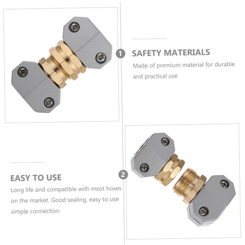 Super Heavy Duty 3 Pack Garden Hose Connector Repair Kit Built From Rock Solid Aluminum Alloy To Stop Leaks Cold And Handle Massive Pressure On Any Yard, Faucet, Or Spray Rig Like A Total Boss For Those Tough Outdoor Chores. gray aluminum hose connector repair kit, 3 pack