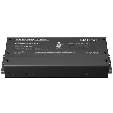 Beefy Dimmable LED Driver 300W AC 110 to 277V Input DC 24V Output Five In One Dimming ELV MLV Triac 0 to 10V 1 to 10V PWM