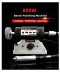 Heavy Duty 800W Bench Jewelry Polisher And Grinder With Smooth Surface Finishing, displaying machine with flexible shaft attachment.