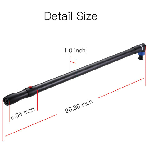 Dimensions of extension rod for Induction Heater Dent Repair Kit With Hot Box And Extension Rod For Paintless Car Dent Puller Tool
