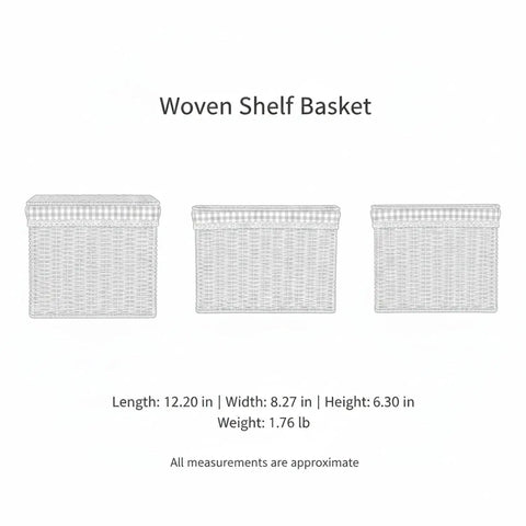 Slick Heavy Duty Flip Top Storage Bin For Closets And Bathroom Vanities To Dodge Dust And Keep Dailies Nice And Tidy With Secure Lid for socks and scarves in weave design.