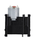 Heavy Duty Upgraded 260 Transmission Gearbox For Wpl B14 B24 C64-1 D64 Rc Trucks, black plastic gearbox with power motor.