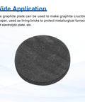 Pro Grade High Purity Round Graphite Block Disk Ingot For Melting And Electrolysis, Graphite Electrode Plate Sheet 14x2mm