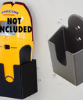 EWESD Wall Mount Holder Bracket Stud Finder mounted on wall holder, featuring a durable plastic design for easy access.