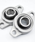 Pair Of Pillow Block Bearings Mounted Units Fit For KFL000 KFL006 Series Providing Bore Sizes From 8mm Up To 30mm Made Of Solid Zinc Alloy To Deliver Wicked Smooth Rotation Under Heavy Loads With Dust Sealing Rock Solid Durability For Your Gear. 2-bolt zinc alloy pillow block bearings, sealed, for shafts