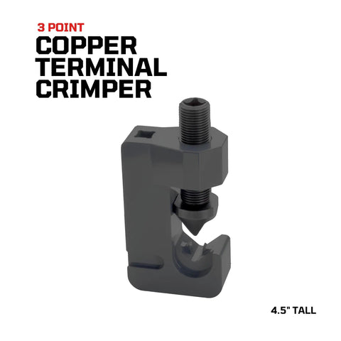 Three Point Mini Wire And Cable Crimper For Tight Spaces Handheld Crimp Tool built like a tank durable compact design