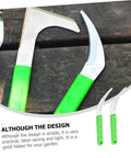 Close-up of Six Piece Manual Weeder And Grass Clearing Sickle Set With Ergonomic Design on wooden surface
