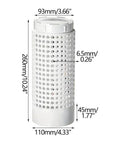 Diagram of Two Gallon Inground Garden Compost Bin With Lid For Small Yards And Raised Beds, Durable PVC Outdoor Waste Reducer