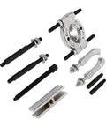 Heavy Duty 9 Piece Bearing Puller Set With Steel Separator Tool Kit Removes Wheel Hubs Axles And Pinions Convertible Jaws for bearings