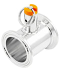 Stainless Steel Pressure Relief Valve Tube With Quick Release Clamp Fitting 1.5 Inch 50.5mm Flange Durable DIY Accessory