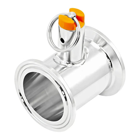 Stainless Steel Pressure Relief Valve Tube With Quick Release Clamp Fitting 1.5 Inch 50.5mm Flange Durable DIY Accessory