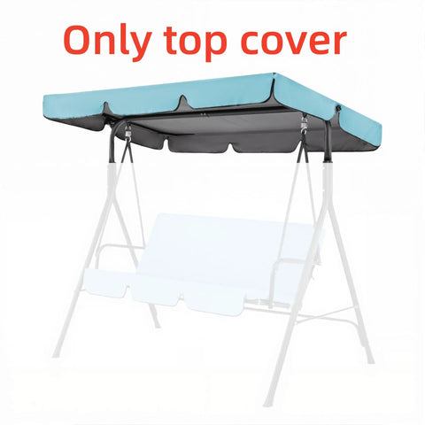 Sky blue Durable 420D Oxford Canopy Replacement Cover For 2-3 Seater Outdoor Garden Swings Built To Last Weatherproof UV Shield