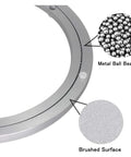 Heavy Duty Aluminum Turntable Base Bearing With 360 Degree Rotating Ball For Kitchen And Dining Tables, 18 Inch, detail view