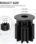 Heavy Duty Boat Seat Pedestal Bushing Adapter For Hi Lo Two And Three Eighths Inch Post Replacement Fits Springfield Marine Hi Lo Seat Swivel Mount With High Strength Plastic Built Tough Marine Grade Bushing, 2.35 x 2.73 in