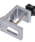 Side view of Adjustable Drill Guide For Woodworking Pro Grade Dowel Drilling Jig Durable 6061 Aluminum Positioning Tool For Furniture Assembly