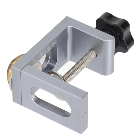 Professional Aluminum Doweling Jig Kit For Woodworkers Featuring Slick Setup And Dead Nut Hole Locator Accuracy with clamp guide.