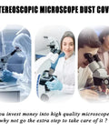 Durable Microscope Dust Cover For Full Size Standard Microscopes Waterproof PVC Shield Keeps Dust Spills And Debris Off Your Lab Gear Fits Most Medium To Small Microscopes 19 Inch By 10 Inch By 9 Inch. stereoscopic microscope dust cover for lab use